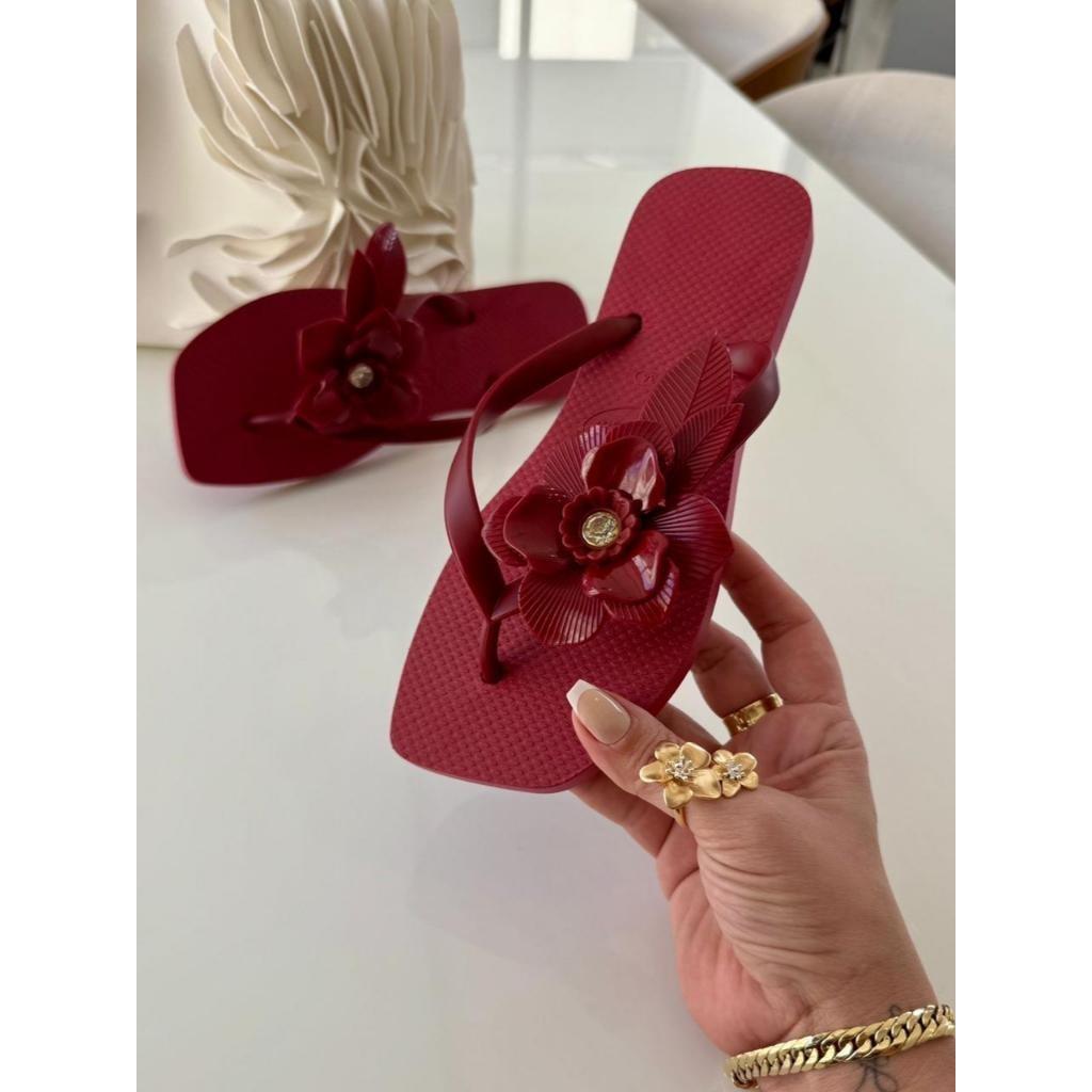 Chinelo Feminino Bico Quadrado