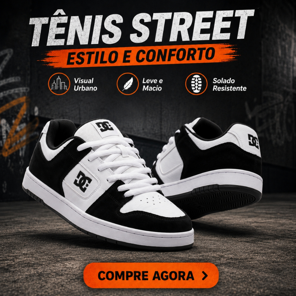 Tenis Masculino Streetwear Moderno Casual Conforta