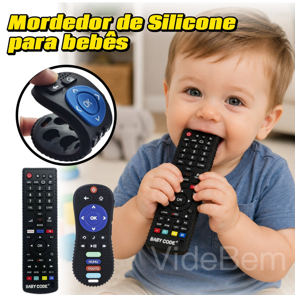 Mordedor de Silicone Controle Remoto para Bebês &