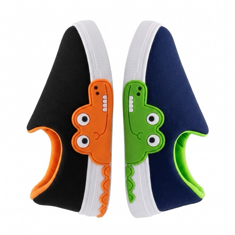 Tênis Infantil Slip On Menino Jacaré Calce Fáci