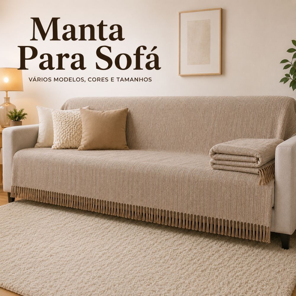 Manta Para Sofá King Luxuosa Gigante 4,00M x 1,80
