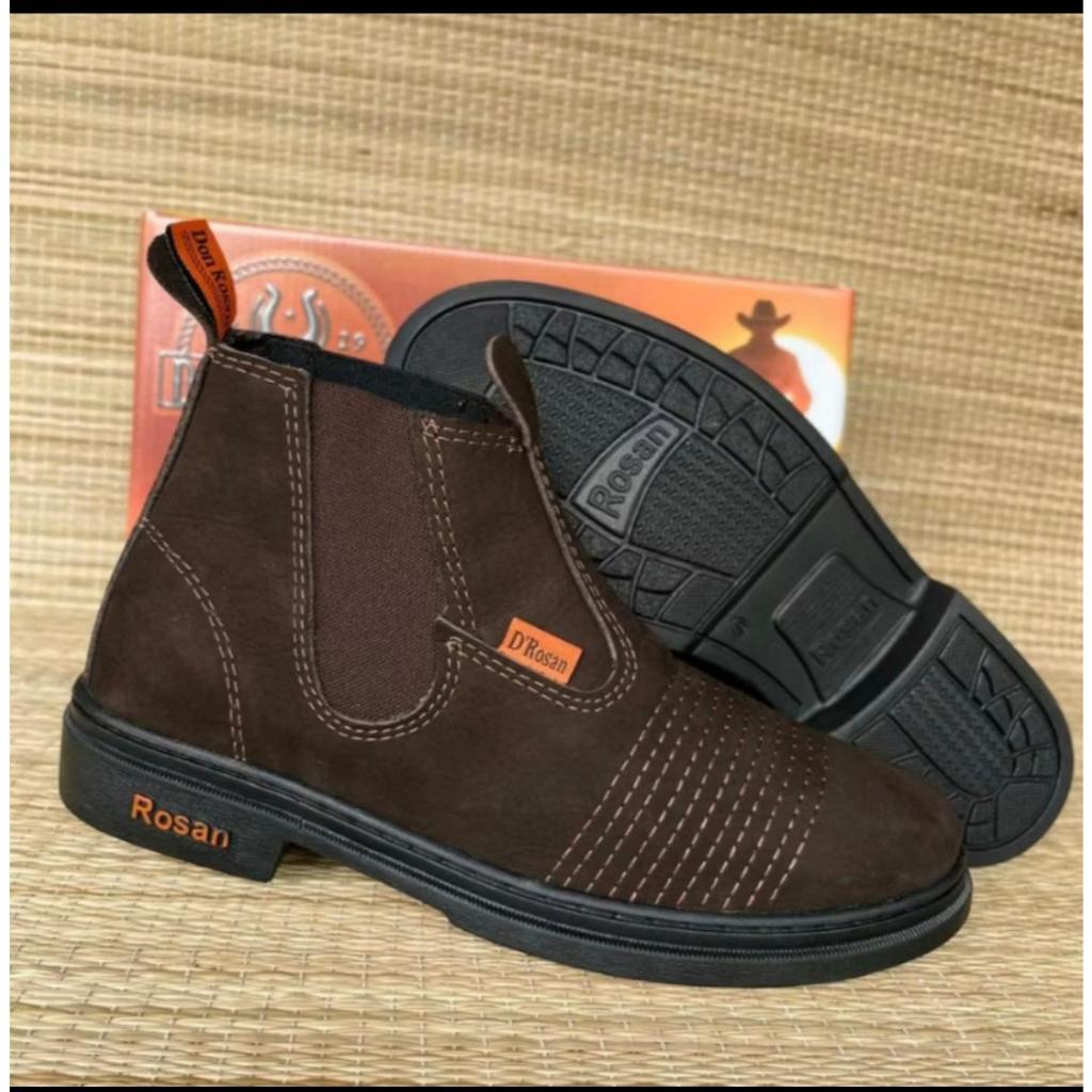 Bota Botina Masculina Don Rosan Bota Couro Nobuck 