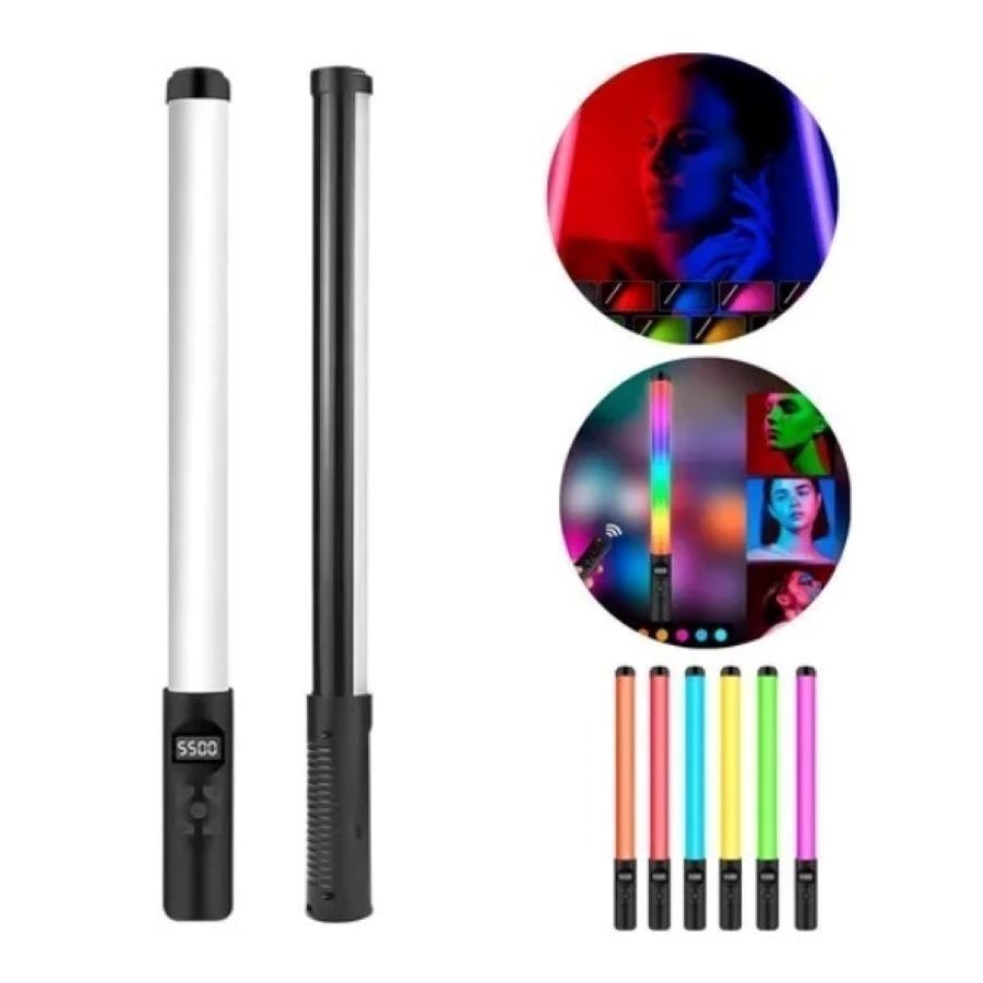 Bastão de LED RGB Light Stick Portátil Iluminaç