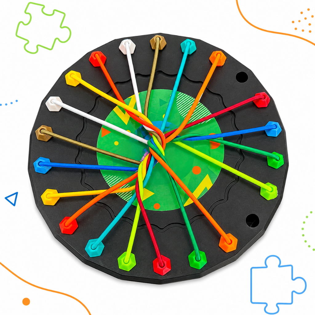 Jogo Desafio de Cordas Brinquedo Tira Nós Antiest