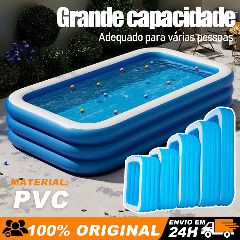 Piscina Inflável Retangular 150 cm a 305 cm PVC R