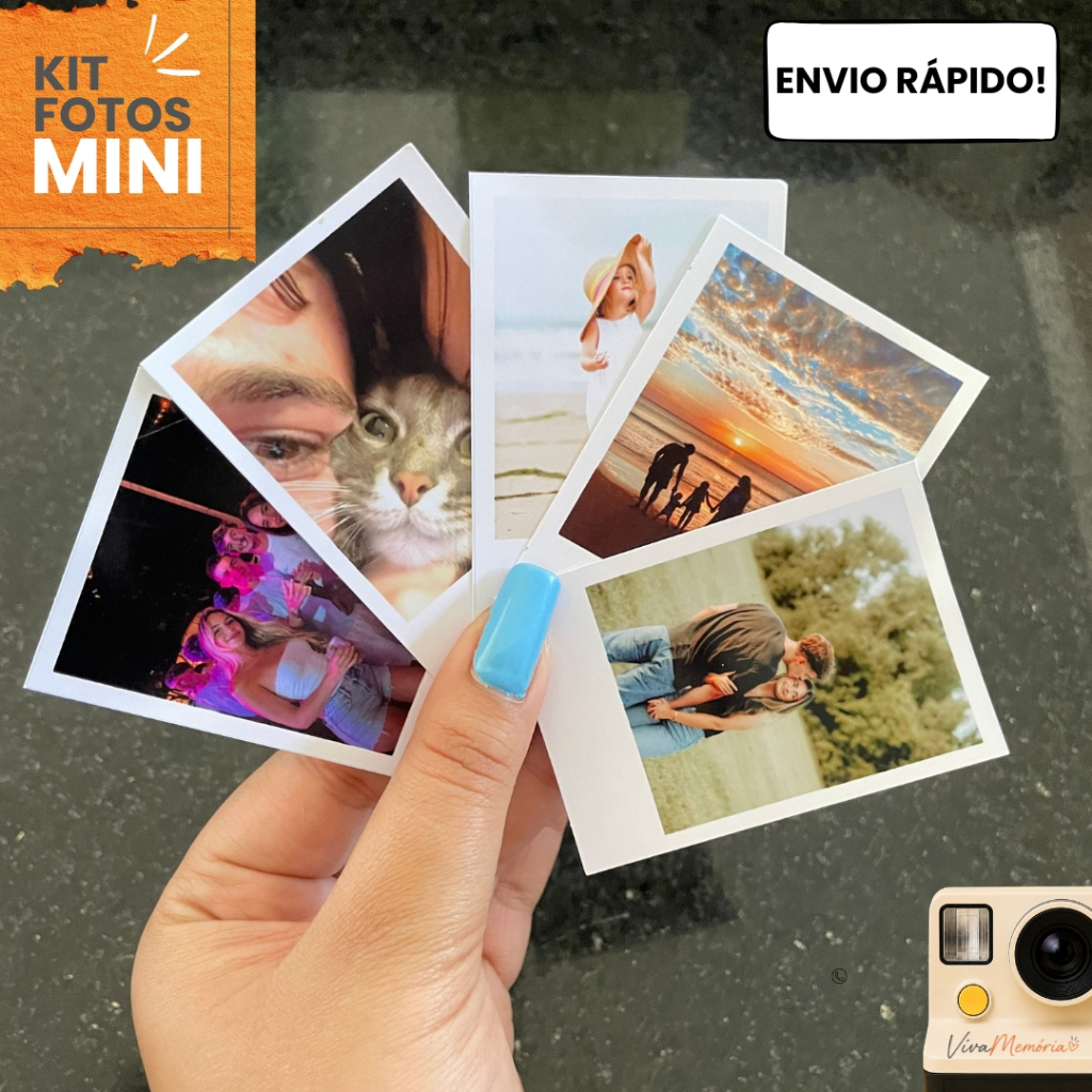 Kit Mini Fotos 48 | 32 | 16 | 8 | 4 | Estilo Polar