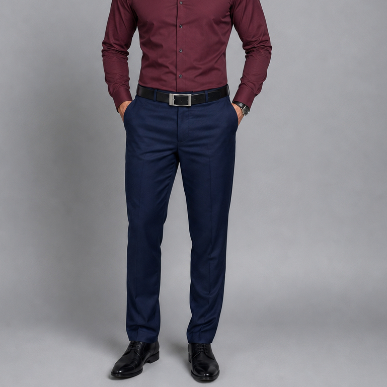 Calça Social Masculina Slim Fit Alfaiataria Premi