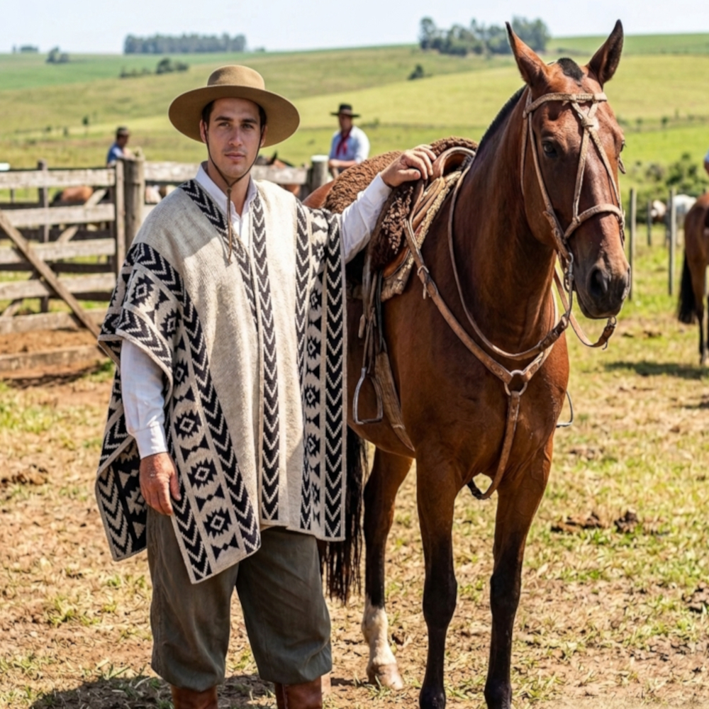 Poncho Gonçalo Masculino Inverno 2026